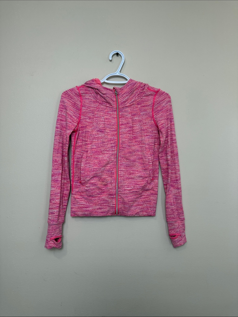 Ivivva x Disney Pink Marled Hooded Zip Jacket size size 8